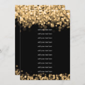 Huwelijksprogramma Plaats Gouden Lichten Programmakaart (Voorkant / Achterkant)