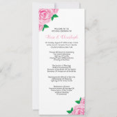 Huwelijksprogramma Sjablonen voor Ceremonie Kaart (Voorkant)