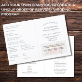 Huwelijksprogramma Sjabloon Volgorde van de Dienst