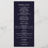 Huwelijksprogramma | STERRENNACHT Programmakaart (Achterkant)