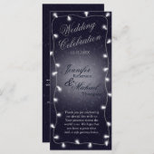 Huwelijksprogramma | STERRENNACHT Programmakaart (Voorkant / Achterkant)