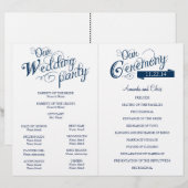  huwelijksprogramma voor de marine Love Story (Voorkant / Achterkant)