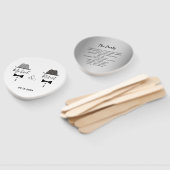 Huwelijksprogramma voor homoseksuelen handwaaier (Niet-gemonteerd)