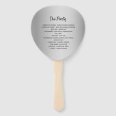 Huwelijksprogramma voor homoseksuelen handwaaier (Achterkant)