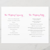 huwelijksprogramma waterverf lente hellebores (Achterkant)