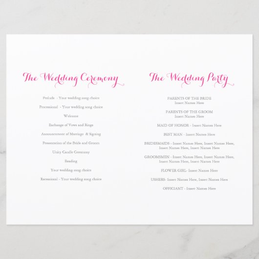 huwelijksprogramma waterverf lente hellebores (Achterkant)