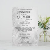 Huwelijksprogramma | Zacht zilver (Staand voorkant)