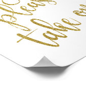 Huwelijksprogramma's, pak er een glitter 8x10 trou poster (Hoek)