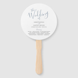 Huwelijksprogramma's Uniek Minimalistisch Script Handwaaier