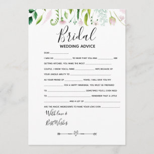 huwelijksraad bridal kent baby shower spel kaart