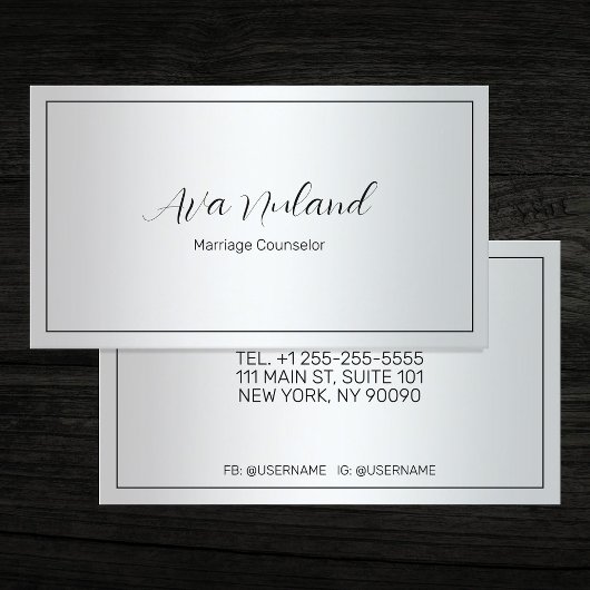 huwelijksraadsman visitekaartje