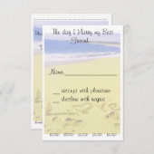 Huwelijksreactie RSVP Kaartje (Voorkant / Achterkant)