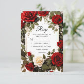 Huwelijksreactie RSVP Kaartje (Staand voorkant)