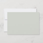 Huwelijksreactie | Rustige Roze Perzikbloesem  RSVP Kaartje (Achterkant)