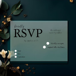 Huwelijksreactie Texas Hill Country RSVP Kaartje