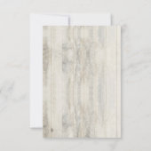 Huwelijksreactie Zeemansstijl met Roestige Kleuren RSVP Kaartje (Achterkant)