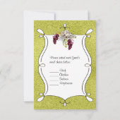 Huwelijksreactiekaart | Fantasievolle waterverf bl Kaart (Achterkant)