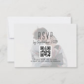 Huwelijksreactiekaart met QR-code RSVP Kaartje (Voorkant)