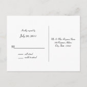 Huwelijksreactiekaart met Vriendschapsboom Uitnodiging Briefkaart (Achterkant)