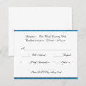 Huwelijksreactiekaart op maat RSVP kaartje (Voorkant / Achterkant)