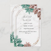 Huwelijksreactiekaart RSVP Kaartje (Voorkant / Achterkant)