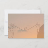 Huwelijksreactiekaart RSVP Kaartje (Achterkant)