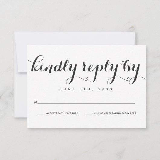 Huwelijksreactiekaarten met botanische omarming kaart (Achterkant)