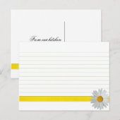 Huwelijksrecept Kaart Bright Daisy (Voorkant / Achterkant)