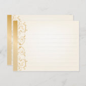 Huwelijksrecept Kaart Gold en Silver (Voorkant / Achterkant)