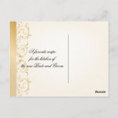 Huwelijksrecept Kaart Gold en Silver (Achterkant)