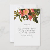 Huwelijksreceptie Bloemen Sjabloon Uitnodiging Kaa (Achterkant)