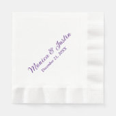 Huwelijksreceptie Cocktail Servet (Voorkant)