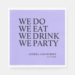 Huwelijksreceptie Cocktail Servet