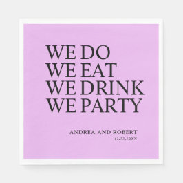 Huwelijksreceptie Cocktail Servet