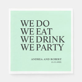 Huwelijksreceptie Cocktail Servet