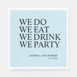 Huwelijksreceptie Cocktail Servet