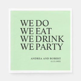 Huwelijksreceptie Cocktail Servet