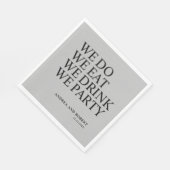 Huwelijksreceptie Cocktail Servet (Hoek)