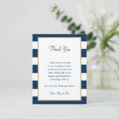 Huwelijksreceptie Dankkaart Kaart (Staand voorkant)