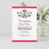 Huwelijksreceptie Fiesta Kaarten Mexicaanse Insert (Staand voorkant)