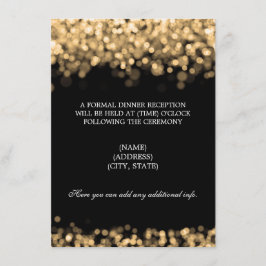 Huwelijksreceptie Gouden lichten Kaart