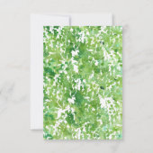 Huwelijksreceptie Informatiekaart met Hangend Groe Kaart (Achterkant)