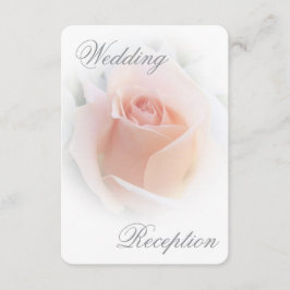 Huwelijksreceptie Kaart Peach Rosebud