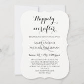 Huwelijksreceptie Na de bruiloft Eind goed, al goe Kaart (Voorkant)