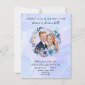 Huwelijksreceptie na feestviering notitiekaartje (Voorkant)