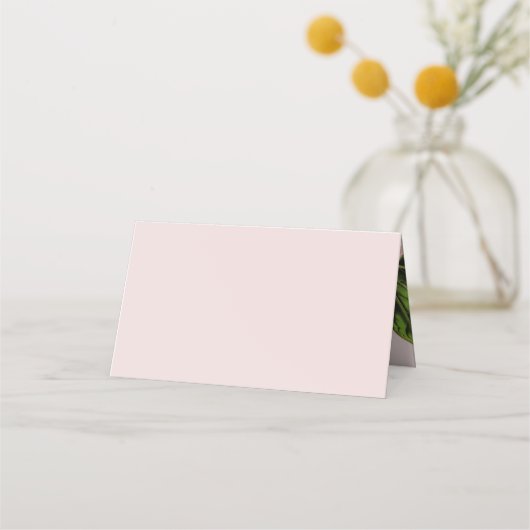 HUWELIJKSRECEPTIE  roze bloemige pioenbloem Plaatskaartje (Achterkant)