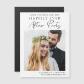 Huwelijksreceptie Sla de datum op Magnetische Uitnodiging (Voorkant / Achterkant)