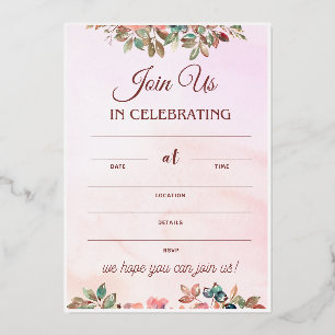 Huwelijksreceptie Uitnodiging Schattigee Wedding P