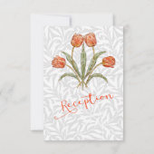 Huwelijksreceptie Uitnodiging Wit  (Achterkant)