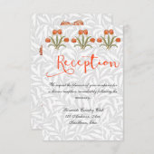 Huwelijksreceptie Uitnodiging Wit  (Voorkant / Achterkant)